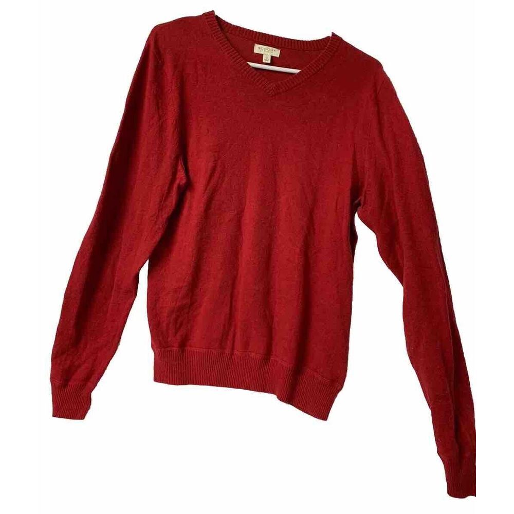 Sonoma Life + style mens  Red Sweater Size Small